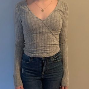 PacSun gray long sleeve shirt